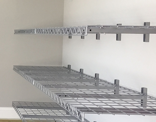 Low profile shelves
